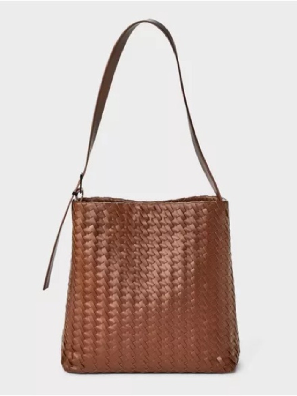 A New Day Woven Shoulder Handbag in Brown